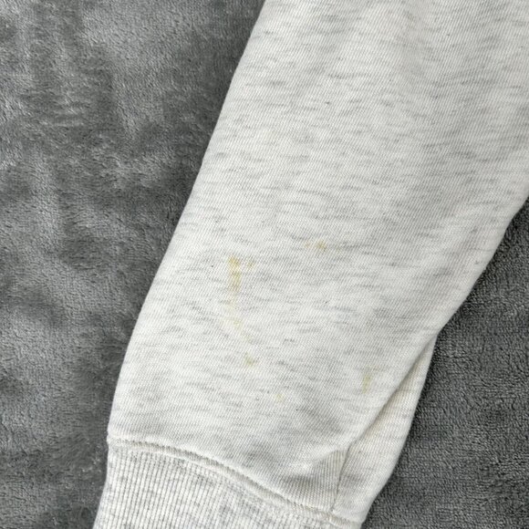 Old Navy Full Zip Up Hoodie Drawstring Hood Women Large Spell Out Soft Cozy READ - Picture 8 of 9